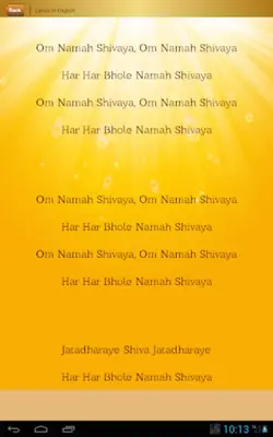 Shiva Mantra android App screenshot 0